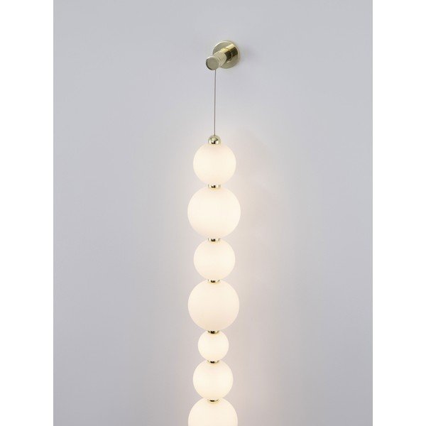Balta/zelta krāsas metāla LED sienas lampa ar regulējamu spilgtumu Perla – Nova Luce-image-2