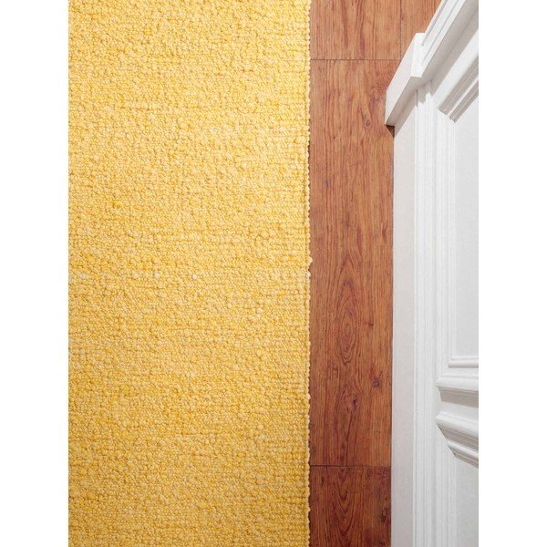 Dzeltens ar rokām darināts buklē celiņa paklājs 80x200 cm Notting Hill Portobello – Ted Baker-image-4