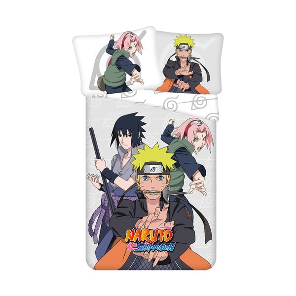 Vienguļamā kokvilnas bērnu gultas veļa 140x200 cm Naruto – Jerry Fabrics