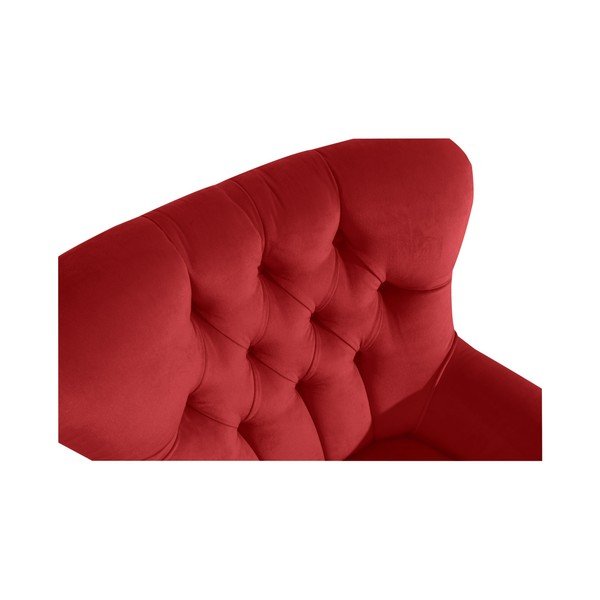 Ķieģeļu sarkans atzveltnes krēsls Max Winzer Brandon Suede-image-1