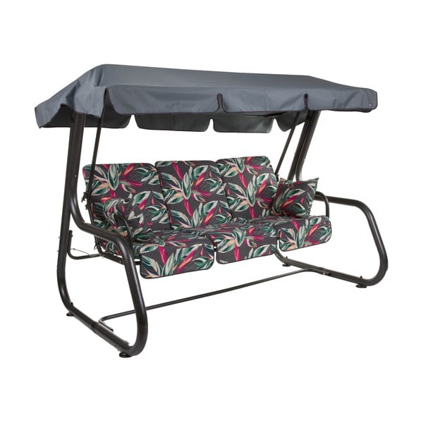 Tumši pelēka metāla dārza šūpoles Rimini – Dajar-image-2