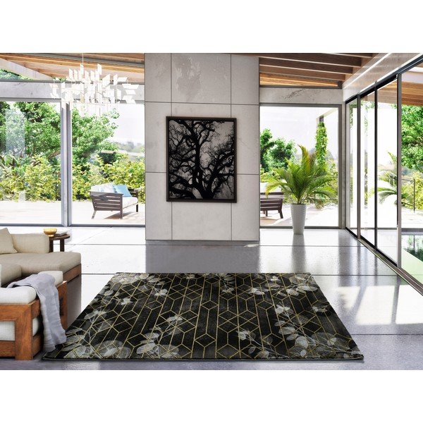 Melns paklājs Universal Poet, 140 x 200 cm-image-1