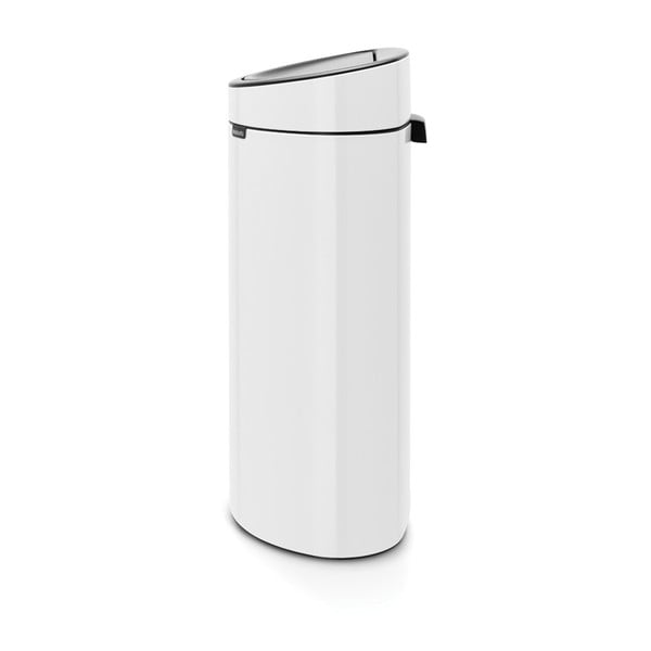 Balta ar pieskārienu atverama tērauda atkritumu tvertne 40 l Touch Bin – Brabantia