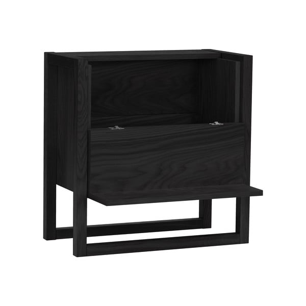 Melns ozolkoka vīna statīvs 59x60 cm NewEst – Woodman-image-2