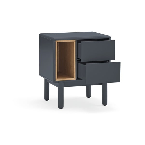 Tumši pelēks naktsgaldiņš Corvo – Teulat-image-3