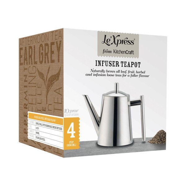 Tējkanna Le'Xpress no nerūsējošā tērauda, 800 ml-image-1