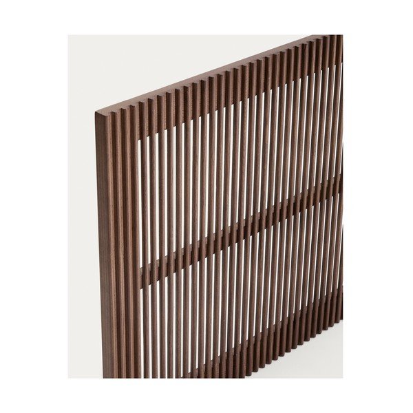 Tumša dabīga toņa oša masīvkoka gultas galvgalis 195x70 cm Beyla – Kave Home-image-2