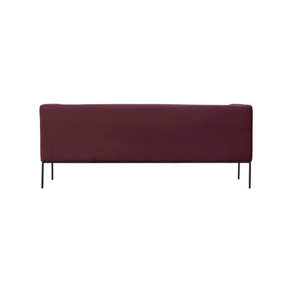 Bordo sarkans trīsvietīgais dīvāns Windsor & Co Sofas Neptune-image-3