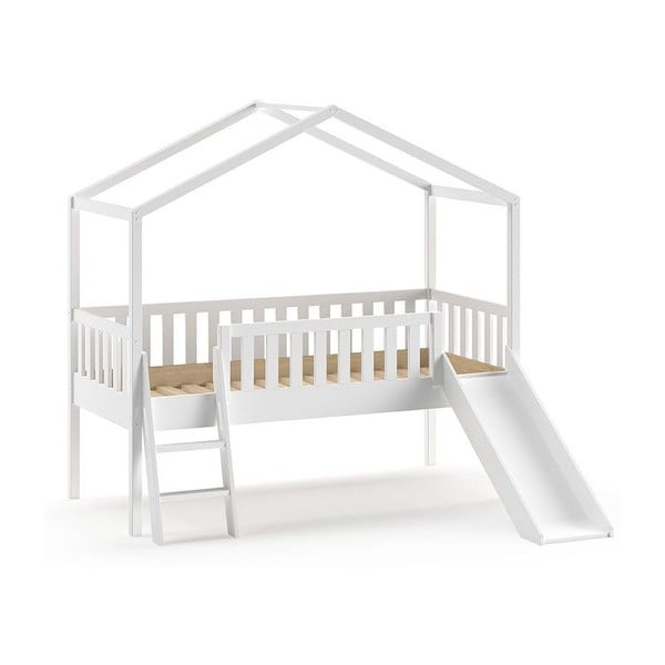 Balta mājiņa/paaugstināta bērnu gulta 90x200 cm Dallas – Vipack