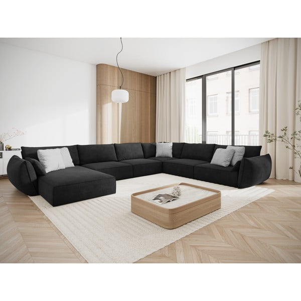 Tumši pelēks stūra dīvāns (labais stūris) Vanda – Mazzini Sofas-image-1