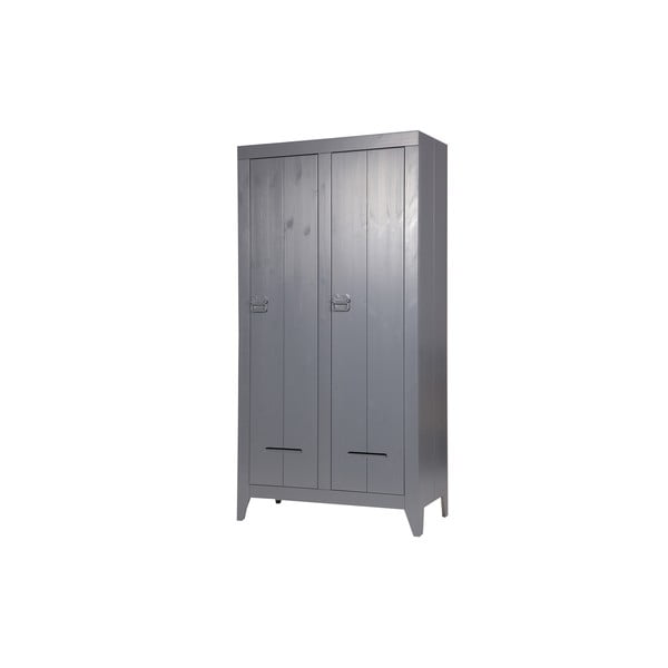 Pelēks divviru skapis WOOOD Kluis-image-1