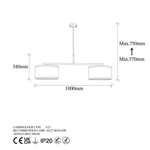 Zelta krāsas piekaramā lampa Way – Opviq lights-image-4