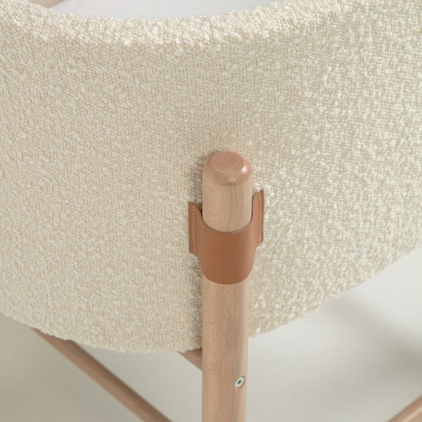 Balta bērnu gultiņa 39x72 cm Adara – Kave Home-image-1