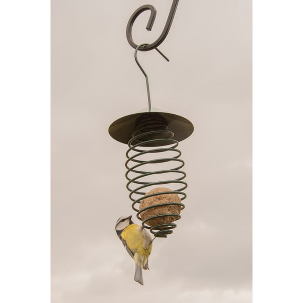 Tumši zaļa metāla barotava ar jumtu Esschert Design, ⌀ 10,8 cm-image-4