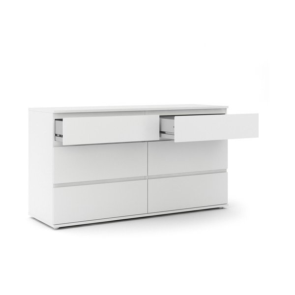 Balta zema kumode 153x84 cm Nova – Tvilum-image-2