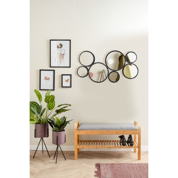 Sienas spogulis ar masīvkoka rāmi 90x48 cm Wall Art – PT LIVING-image-1