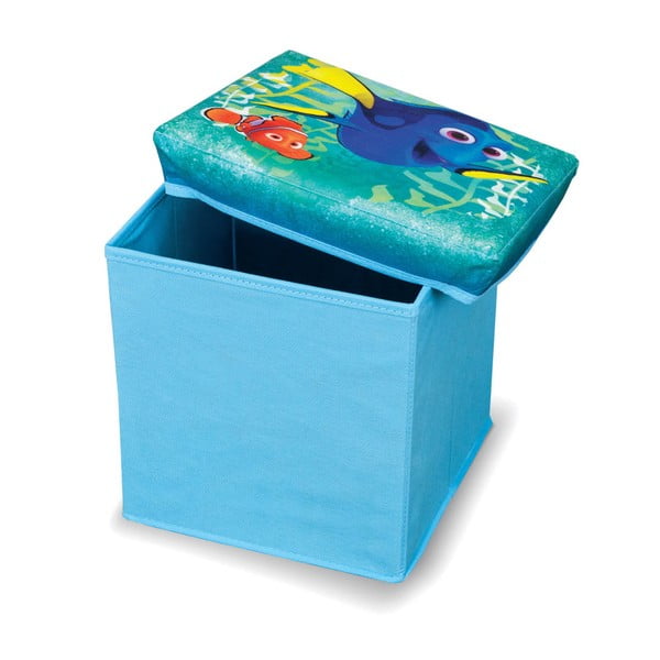 Zila rotaļlietu uzglabāšanas kaste Domopak Finding Dory, garums 30 cm