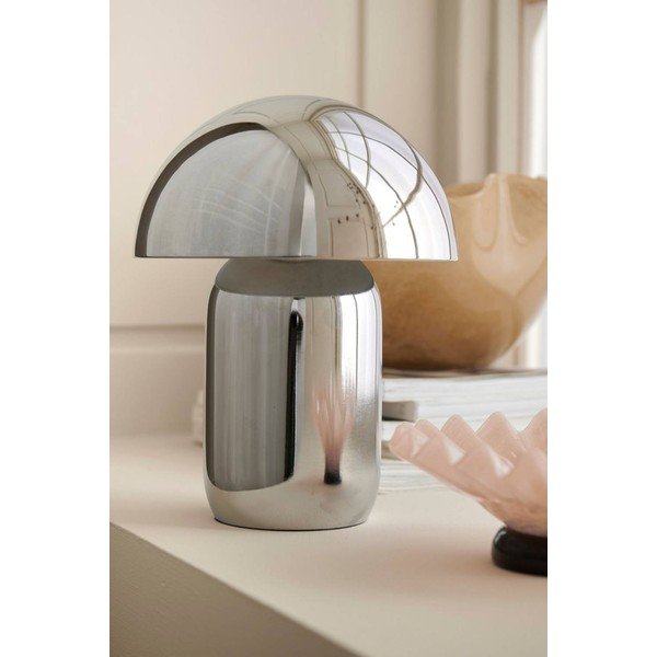 Spīdīgas sudraba krāsas metāla LED galda lampa ar regulējamu spilgtumu (augstums 17 cm) Ted – Ellos Home-image-2