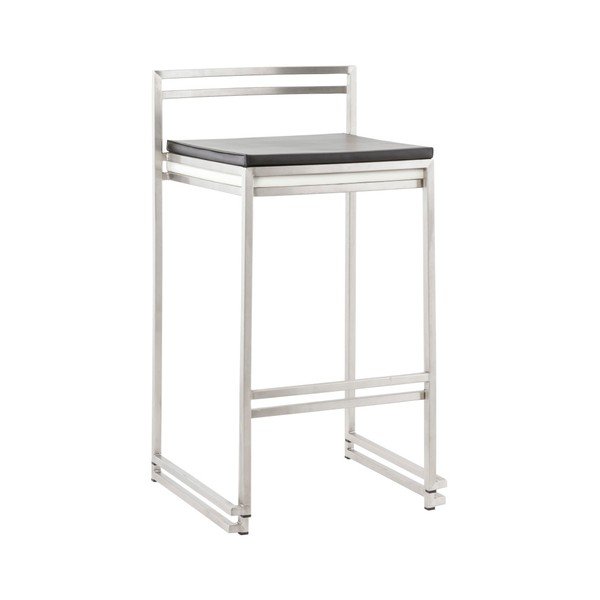 Bāra krēsls ar melnu sēdekli Kokoon Meto, sēdekļa augstums 65 cm