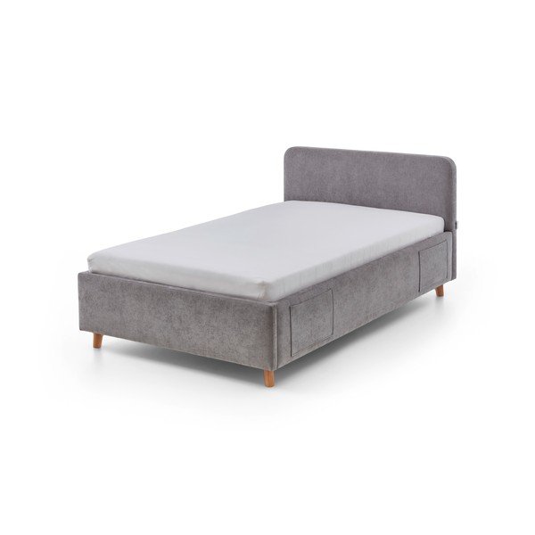 Pelēka bērnu gulta bez režģa 120x200 cm Cosy – Meise Möbel