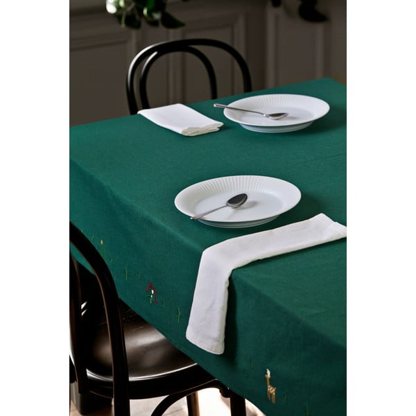 Galdauts ar Ziemassvētku motīvu no kokvilnas maisījuma 150x270 cm Christmas Fable – JUNA-image-1