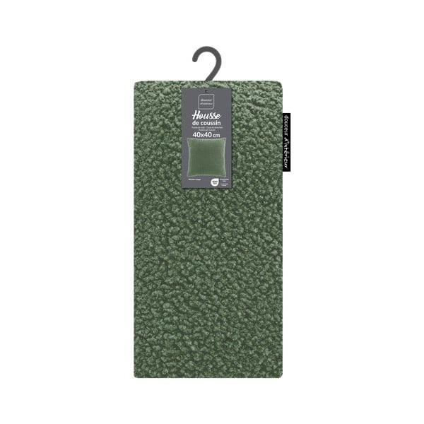 Spilvendrāna no Sherpa flīsa 40x40 cm Woolen – douceur d'intérieur-image-3