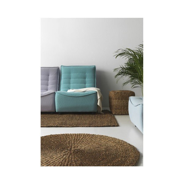 Brūns pufs no austām niedrēm Seaweed – Geese-image-1