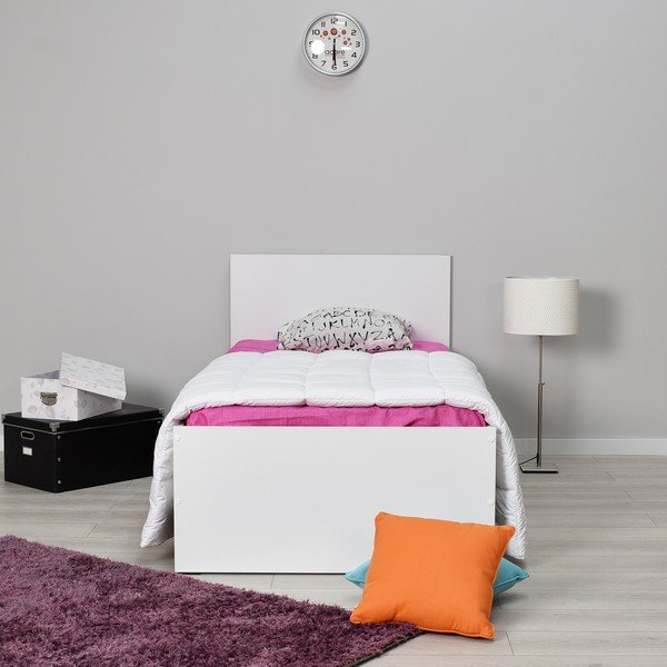 Balta vienvietīga gulta 90x190 cm KRY – Kalune Design-image-4
