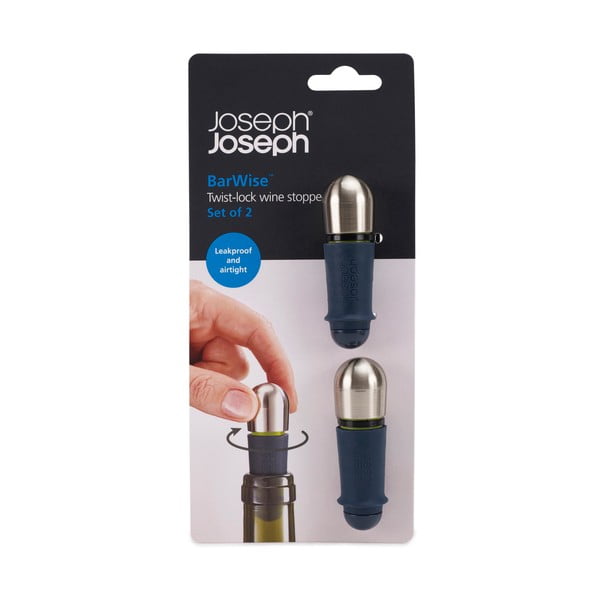 Nerūsējošā tērauda vīna pudeles aizbāznis BarWise – Joseph Joseph-image-4