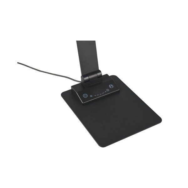 Melna LED galda lampa ar regulējamu spilgtumu (augstums 72 cm) Travis – Trio-image-4