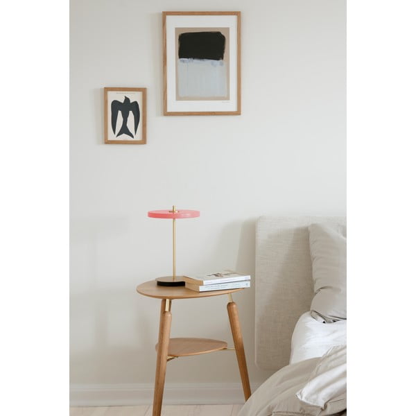 Rozā LED galda lampa ar regulējamu spilgtumu un metāla abažūru (augstums 31 cm) Asteria Move – UMAGE-image-1