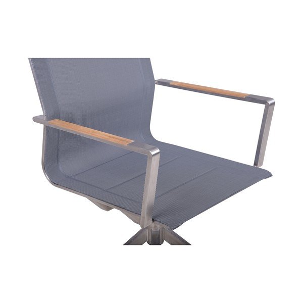 Pelēks metāla dārza krēsls Salida – Garden Pleasure-image-3