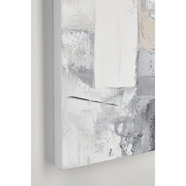 Drukāta/ar rokām krāsotiem elementiem glezna uz audekla 80x80 cm Crown – Bizzotto-image-1