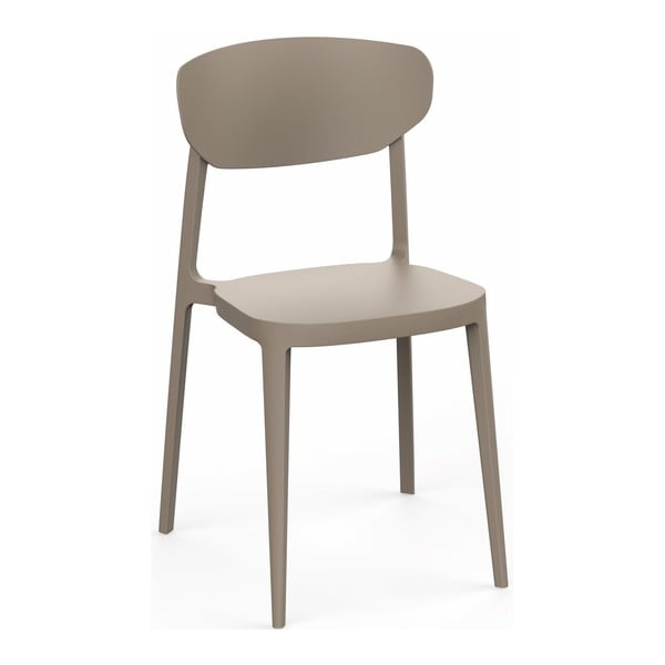 Gaiši brūns plastmasas dārza krēsls Mare – Rojaplast