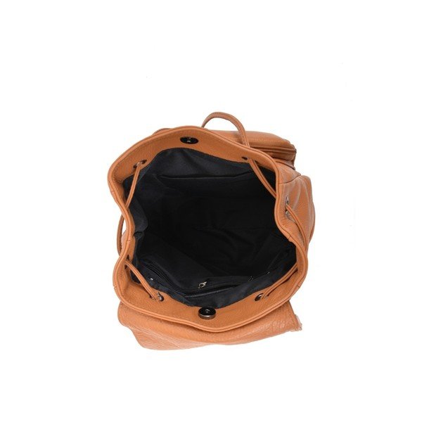 Cognac brūna ādas sieviešu mugursoma Roberta M Mussie-image-1