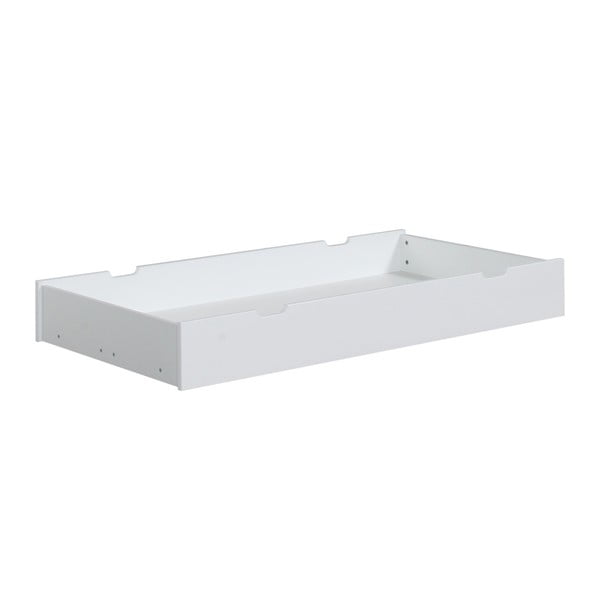 Balta priedes masīvkoka atvilktne zem vienvietīgās gultas Pinio ToTo, 200 x 90 cm