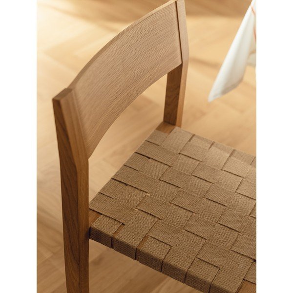 Dabīga toņa ozola masīvkoka pusdienu krēsls saliekams viens uz otra Toli – noo.ma-image-4