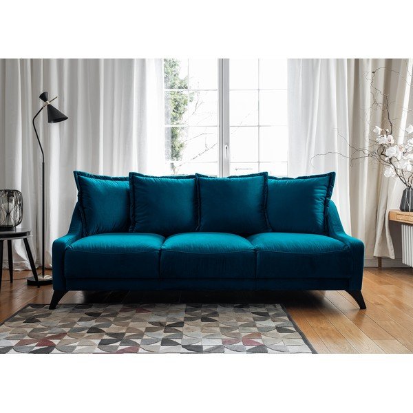 Zilganzaļš samta dīvāns Miuform Royal Rose-image-1