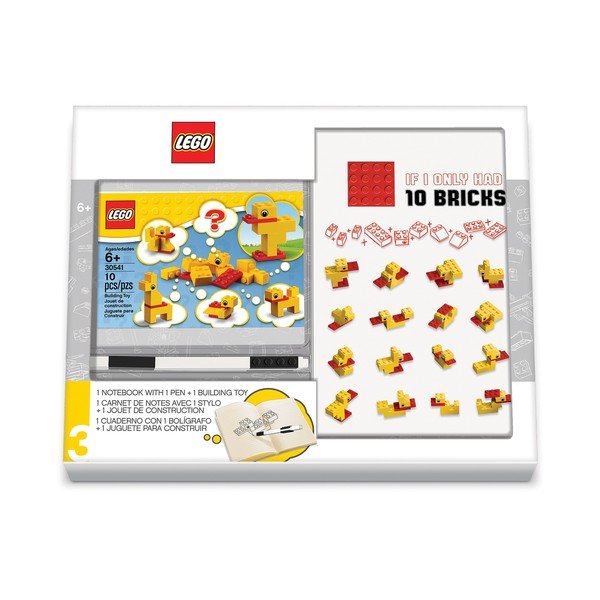 Piezīmju blociņa, pildspalvas un konstruktora komplekts LEGO® Stationery Classic Ducks-image-1