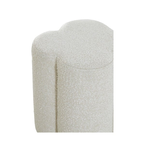 Krēmkrāsas pufs no buklē auduma Nalani – Light & Living-image-3
