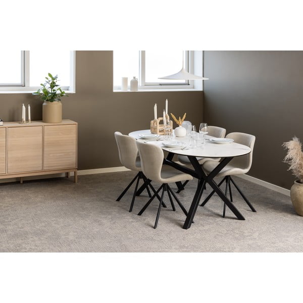 Krēmkrāsas pusdienu krēsli (2 gab.) Batilda – Actona-image-1