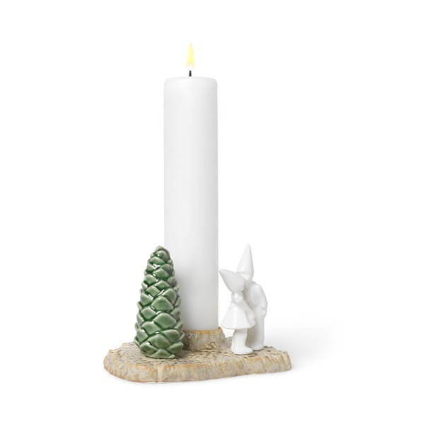 Ziemassvētku keramikas svečturis Kähler Design Christmas Kiss, garums 17 cm-image-4