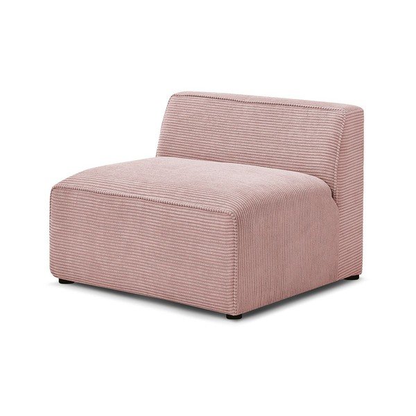 Rozā velveta (vidējā moduļa) modulārā dīvāna daļa Megeve – Bobochic Paris-image-3
