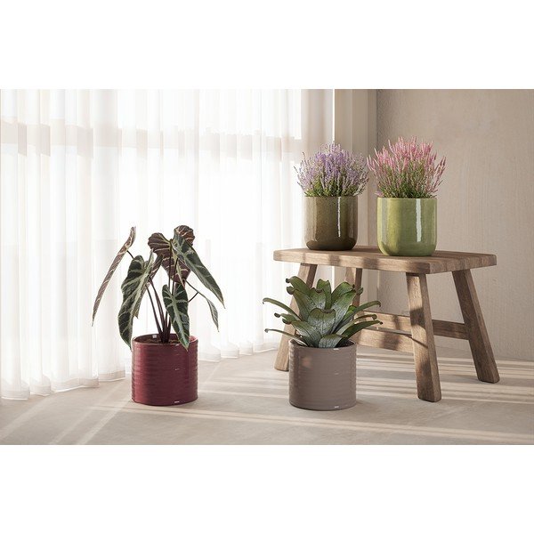 Keramikas ar rokām radīts puķu poda apvalks ø 18 cm Fortuna – Artevasi-image-1