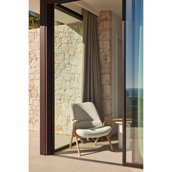 Krēmkrāsas atpūtas krēsls Dins – Teulat-image-1