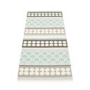 Pelēks/tirkīzzils iekštelpu un āra celiņa paklājs 70x180 cm Asta Pale Turquoise – Pappelina