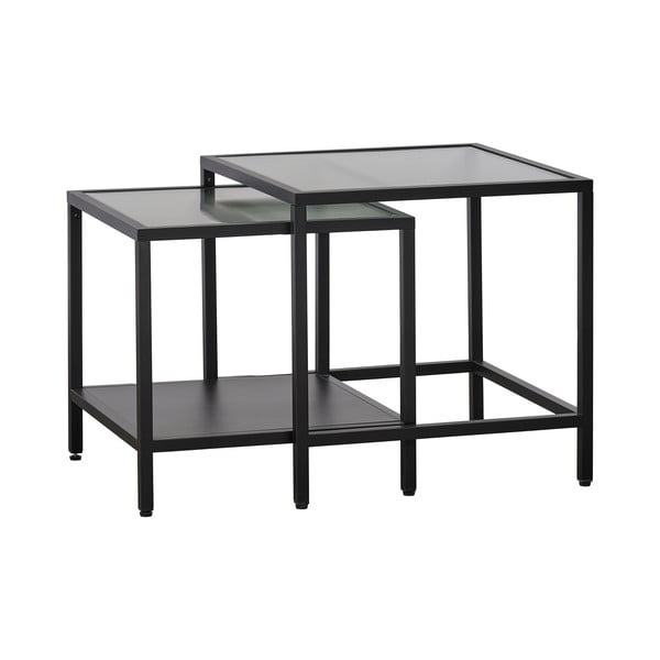 Stikla sānu galdiņi (2 gab.) 50x50 cm Bronco – Unique Furniture-image-2