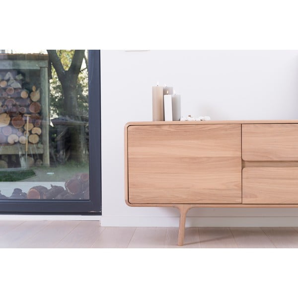 TV kumode no ozola masīvkoka Gazzda Fawn Natural-image-1