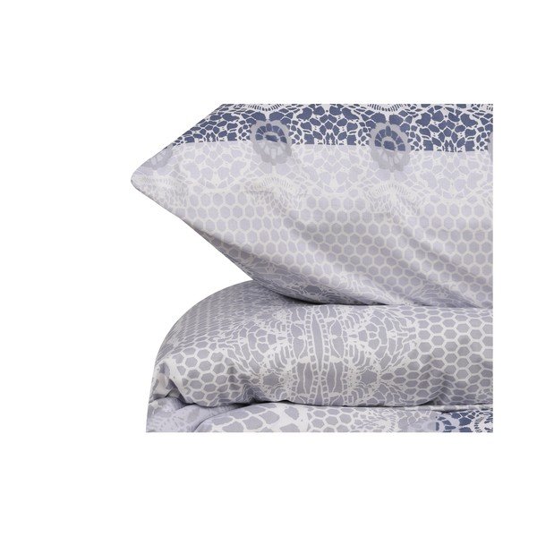 Zila divvietīga kokvilnas gultas veļa 200x200 cm Asia – Mijolnir-image-3