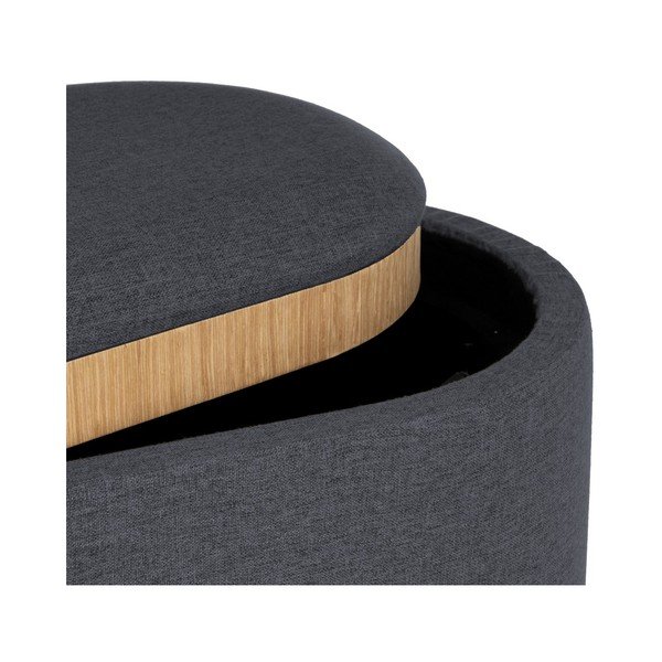 Tumši pelēks pufs – Casa Selección-image-1